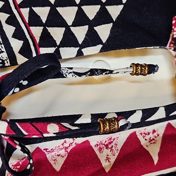 MIZ CALIFORNIA VINTAGE BLOUSE TOP SHIRT L LARGE SHOULDER PADS SHORT SLEEVE RETRO - Picture 4 of 11